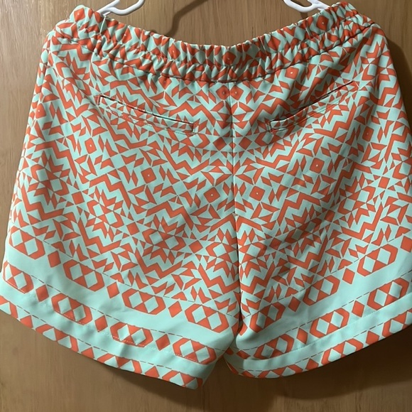 The Limited Women's Printed Elastic Wait Tie Waist Pull-On Shorts Orange Size M‍ - Picture 7 of 8